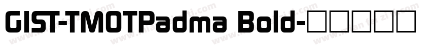 GIST-TMOTPadma Bold字体转换